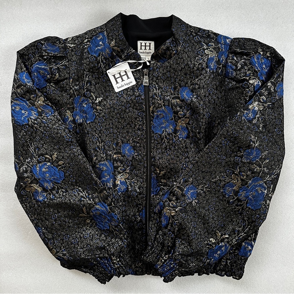 Haute Hippie Ruth Metallic Brocade Bomber - Picture 5 of 11